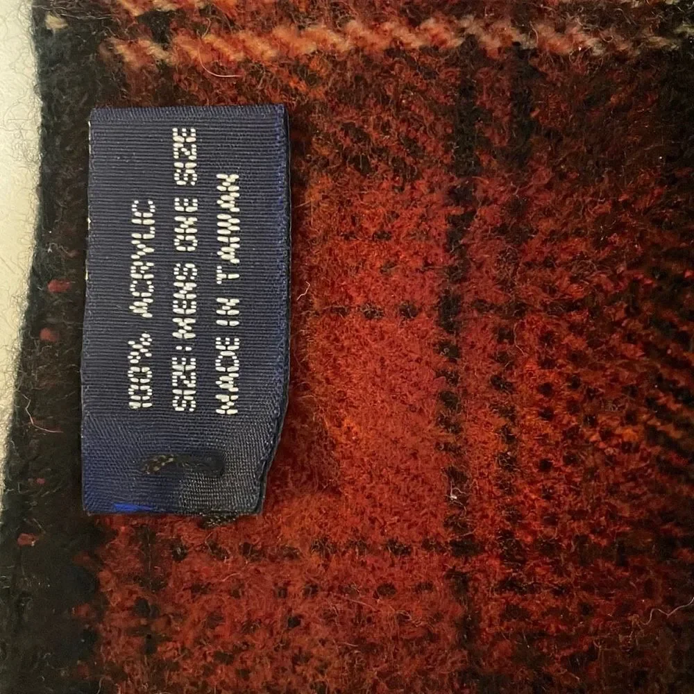 Men’s Plaid Reversible Scarf